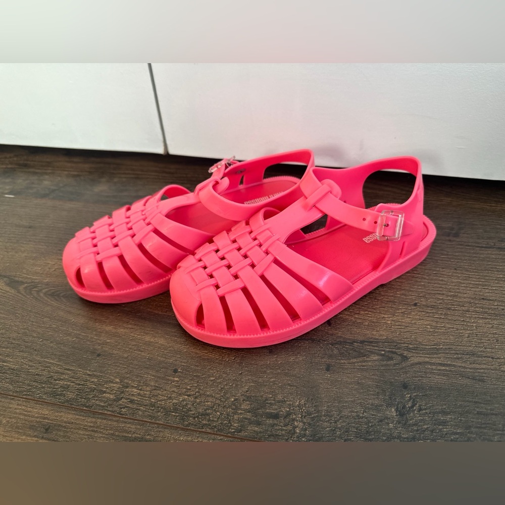 Mini Melissa Possession Flats Kids Pink Sandals Size 2